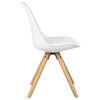 WV-LeisureMaster-Lot-de-4-Rtro-Chaise--Manger-en-Tulipe-avec-Jambes-de-Bois-Rembourres-et-Naturelles-0-3 WV LeisureMaster Lot de 4 Rétro Chaise à Manger en Tulipe avec Jambes de Bois Rembourrées et Naturelles
