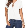 YOINS-Debardeur-Sexy-Femme-t-Haut-Chic-T-Shirt-Mousseline-Debardeur-Noir-Col-V-Crois-Blouse-Chemise-sans-Manches-0 YOINS Debardeur Sexy Femme Été Haut Chic T-Shirt Mousseline Debardeur Noir Col V Croisé Blouse Chemise sans Manches