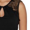 YOINS Femme Tops Chic Debardeur Été Blouse Noir Sexy Tee-Shirt Moulant Serré Haut Col V