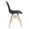 iHouse-Lot-de-4-chaises-Design-scandinave-Noir-en-Plastique-Bois-Massif-Noir-0-1 iHouse Lot de 4 chaises Design scandinave Noir en Plastique Bois Massif Noir