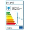 [lux.pro] Lampadaire Lampe à Pied Trépied Métal Bois Noir Cuivre 1 x E2 7148 cm