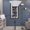 vidaXL Lampadaire Noir Lampe sur pied Lampe de sol Lampe lumière éclair de salon