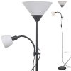 vidaXL Lampadaire Noir Lampe sur pied Lampe de sol Lampe lumière éclair de salon
