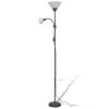 vidaXL Lampadaire Noir Lampe sur pied Lampe de sol Lampe lumière éclair de salon