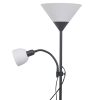 vidaXL Lampadaire Noir Lampe sur pied Lampe de sol Lampe lumière éclair de salon