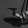 ANGEL QUEEN Chaise de Bureau Ergonomique Chaise de Bureau en Filet à Dossier Haut avec accoudoirs réglables 4D Chaise d'ordinateur réglable en Hauteur et Repose-tête réglable - Noir