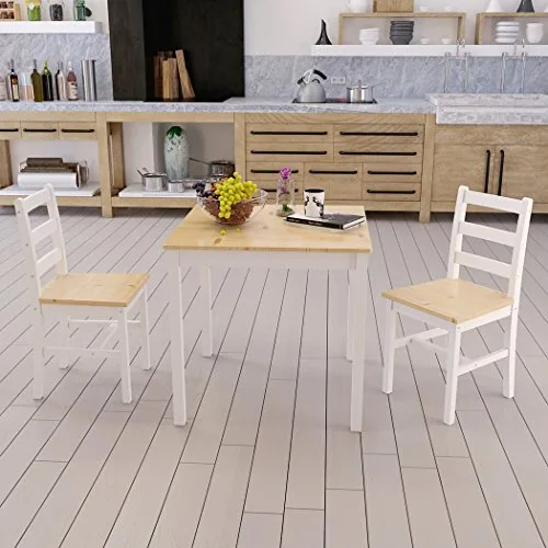 Anaelle-Panana-Ensemble-Table-en-Bois-2-Chaises-pour-Salle--Manger-Cuisine-Sjour-Poids17kg-Coloris-au-Choix-0 Anaelle Panana Ensemble Table en Bois + 2 Chaises pour Salle à Manger, Cuisine, Séjour, Poids:17kg, Coloris au Choix