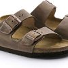 Birkenstock Arizona Cuir Gras, Sandales Bout Ouvert Homme