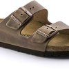 Birkenstock Arizona Cuir Gras, Sandales Bout Ouvert Homme