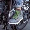 Bottes de Moto de Mode Homme, Baskets Casual de vélo de Rue, Chaussures de Loisirs de Moto avec Semelle antidérapante