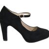 By Shoes - Escarpin Talon Conique Style Suédine - Femme