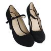 By Shoes - Escarpin Talon Conique Style Suédine - Femme