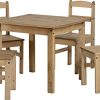 CENTURION PINE 07779 270996 Style Corona Mexicain Antique en pin Effet Vieilli Ensemble de Salle à Manger avec 4 chaises Mexicain.