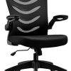COMHOMA-Chaise-de-Bureau-Fauteuil-Sige-Ergonomique-Hauteur-Rglable-Accoudoirs-Pliables-Noir-0 COMHOMA Chaise de Bureau Fauteuil Siège Ergonomique Hauteur Réglable Accoudoirs Pliables Noir