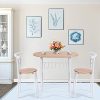 COSTWAY-Ensemble-de-Table-et-Chaise-pour-Salle--Manger-3-Pices-Comprenant-1-Table-et-2-Tabourets-MDF-0-3 COSTWAY Ensemble de Table et Chaise pour Salle à Manger 3 Pièces Comprenant 1 Table et 2 Tabourets MDF