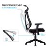 Chaise-de-Bureau-en-Maille-Fauteuil-Excutif-Ergonomique-Dossier-Haut-avec-Appui-tte-et-Soutien-Lombaire-Accoudoirs-Noir-0-2 Chaise de Bureau en Maille, Fauteuil Exécutif Ergonomique, Dossier Haut avec Appui tête et Soutien Lombaire, Accoudoirs, Noir