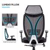 Chaise-de-Bureau-en-Maille-Fauteuil-Excutif-Ergonomique-Dossier-Haut-avec-Appui-tte-et-Soutien-Lombaire-Accoudoirs-Noir-0-3 Chaise de Bureau en Maille, Fauteuil Exécutif Ergonomique, Dossier Haut avec Appui tête et Soutien Lombaire, Accoudoirs, Noir