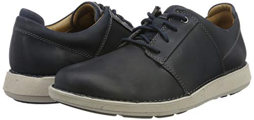 Derbys Clarks Homme Aldric Lace - Cuir Lisse, Léger, Respirable, Design Unstructured