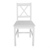 Cocoarm-Table-de-Salle--Manger-lgante-avec-4-chaises-Ensemble-de-Cuisine-Salon-Maison-Blanc-0-2 Cocoarm Table de Salle à Manger élégante avec 4 chaises Ensemble de Cuisine Salon Maison (Blanc)