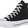Converse CTAS Lift Hi Black White, Baskets Hautes Mixte Adulte