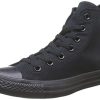 Converse-Chuck-Taylor-C-Taylor-As-Hi-Canvas-montantes-mixte-enfant-Noir-Noir-Mono-375-EU-0 Converse Chuck Taylor C Taylor A/s Hi Canvas, montantes mixte enfant - Noir (Noir Mono), 37.5 EU