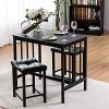 Costway-Ensemble-de-Salle--Manger-3-Pices-avec-Table-et-2-Tabourets-pour-la-Maison-de-Bistrot-ou-Chambres-Compactes-avec-Coussin-en-Eponge-Sige-en-PU-90-x-60-x-83-CM-0-0 Costway Ensemble de Salle à Manger 3 Pièces avec Table et 2 Tabourets pour la Maison de Bistrot ou Chambres Compactes avec Coussin en Eponge Siège en PU 90 x 60 x 83 CM