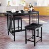 Costway-Ensemble-de-Salle--Manger-3-Pices-avec-Table-et-2-Tabourets-pour-la-Maison-de-Bistrot-ou-Chambres-Compactes-avec-Coussin-en-Eponge-Sige-en-PU-90-x-60-x-83-CM-0-1 Costway Ensemble de Salle à Manger 3 Pièces avec Table et 2 Tabourets pour la Maison de Bistrot ou Chambres Compactes avec Coussin en Eponge Siège en PU 90 x 60 x 83 CM