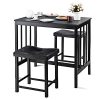 Costway-Ensemble-de-Salle--Manger-3-Pices-avec-Table-et-2-Tabourets-pour-la-Maison-de-Bistrot-ou-Chambres-Compactes-avec-Coussin-en-Eponge-Sige-en-PU-90-x-60-x-83-CM-0 Costway Ensemble de Salle à Manger 3 Pièces avec Table et 2 Tabourets pour la Maison de Bistrot ou Chambres Compactes avec Coussin en Eponge Siège en PU 90 x 60 x 83 CM