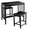 Costway-Ensemble-de-Salle--Manger-3-Pices-avec-Table-et-2-Tabourets-pour-la-Maison-de-Bistrot-ou-Chambres-Compactes-avec-Coussin-en-Eponge-Sige-en-PU-90-x-60-x-83-CM-0-2 Costway Ensemble de Salle à Manger 3 Pièces avec Table et 2 Tabourets pour la Maison de Bistrot ou Chambres Compactes avec Coussin en Eponge Siège en PU 90 x 60 x 83 CM
