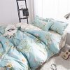 DOTBUY Parure de lit, 4 pièces Housse de Couette Microfibre Confortable Ensemble de Literie Chambre à Coucher Élégant Classique Lit Imprimé Draps et Taies d'oreiller