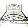 Dcoshop26-Lit-Adulte-2-Personnes-en-mtal-et-Bois-Brun-Clair-160-x-200cm-avec-sommier--Lattes-LIT06053-0-0 Décoshop26 Lit Adulte 2 Personnes en métal et Bois Brun Clair 160 x 200cm avec sommier à Lattes LIT06053