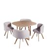 DecoInParis Ensemble Table + 4 chaises encastrables FLEN