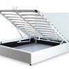 Designetsamaison Lit avec Coffre de Rangement Blanc avec sommier 140 x 190 cm - Dream