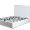 Designetsamaison Lit avec Coffre de Rangement Blanc avec sommier 140 x 190 cm - Dream