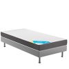 Dunlopillo, Matelas + Sommier Achille, 21 cm d'épaisseur, 5 ans de garantie, Fabriqué en France