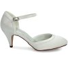 Elegantpark-HC1509-Escarpins-Femme-Bride-Cheville-Boucle-Bout-Rond-Mary-Janes-Satin-Chaussures-Pompes-a-Talon-de-Mariee-Mariage-0-0 Elegantpark HC1509 Escarpins Femme Bride Cheville Boucle Bout Rond Mary Janes Satin Chaussures Pompes a Talon de Mariee Mariage