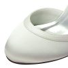 Elegantpark-HC1509-Escarpins-Femme-Bride-Cheville-Boucle-Bout-Rond-Mary-Janes-Satin-Chaussures-Pompes-a-Talon-de-Mariee-Mariage-0-3 Elegantpark HC1509 Escarpins Femme Bride Cheville Boucle Bout Rond Mary Janes Satin Chaussures Pompes a Talon de Mariee Mariage
