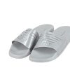 Emporio Armani Metallic PVC Sandals 42 EU Silver