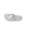 Emporio Armani Metallic PVC Sandals 42 EU Silver
