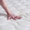 Ensemble Matelas Ressorts ensachés+Mémoire de Forme ACTIFLEX Zen 180x200 Maxi épaisseur 7zones de Confort + sommier KIT Blanc - Epaisseur : 26 cm - Confort : Equilibré
