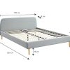 Ensemble-Matelas-Ressorts-140X190-Spring-Confort-Lit-Gris-Clair-sommier--Lattes-Mousse-HD-Ressorts-ensachs-Hbedding-0-1 Ensemble Matelas Ressorts 140X190 Spring Confort + Lit Gris Clair + sommier à Lattes - Mousse HD + Ressorts ensachés - Hbedding