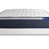 Ensemble Matelas Ressorts ensachés+Mémoire de Forme ACTIFLEX Max 140x190 cm Maxi épaisseur 7zones Confort + sommier KIT Blanc - Epaisseur : 26 cm - Confort : Ferme