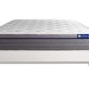 Ensemble Matelas Ressorts ensachés+Mémoire de Forme ACTIFLEX Zen 180x200 Maxi épaisseur 7zones de Confort + sommier KIT Blanc - Epaisseur : 26 cm - Confort : Equilibré