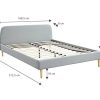 Ensemble-Matelas-mmoire-160x200-Visco-Fresh-Lit-Gris-Clair-sommier--Lattes-Mousse-HD-Mmoire-de-Forme-Hbedding-0-1 Ensemble Matelas mémoire 160x200 Visco Fresh + Lit Gris Clair + sommier à Lattes - Mousse HD + Mémoire de Forme - Hbedding