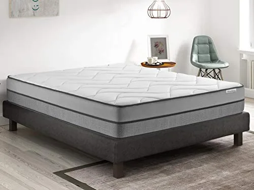 Ensemble-Matelas-mmoire-de-Forme-sommier-140x190-Zenith-Hbedding-7-Zones-de-Confort-paisseur-Matelas-30cm-0 Ensemble Matelas mémoire de Forme + sommier 160x200 Zenith Hbedding - 7 Zones de Confort - épaisseur Matelas 30cm