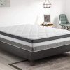 Ensemble Matelas mémoire de Forme + sommier 160x200 Confort Royal Hbedding - 7 Zones de Confort - épaisseur Matelas 30cm.