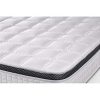 Ensemble Supérieur 160x200 Mémoire de Forme 3 Zones Double sommier Noir