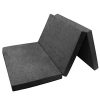 FORTISLINE Matelas d'appoint Pliant 2 Places lit d'appoint lit d'invité futon Pouf 195x120x9 cm Couleur Gris