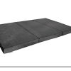 FORTISLINE Matelas d'appoint Pliant 2 Places lit d'appoint lit d'invité futon Pouf 195x120x9 cm Couleur Gris