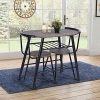 FURNITURE-R France Ensemble de Table à Manger Comprenant 1 Table et 2 tabourets, Gain de Place pour 2 Personnes, Compact, mobilier de Bar à la Maison pour la Cuisine